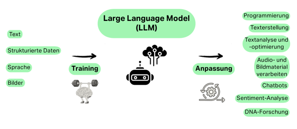 Funktionsweise eines Large Language Modells