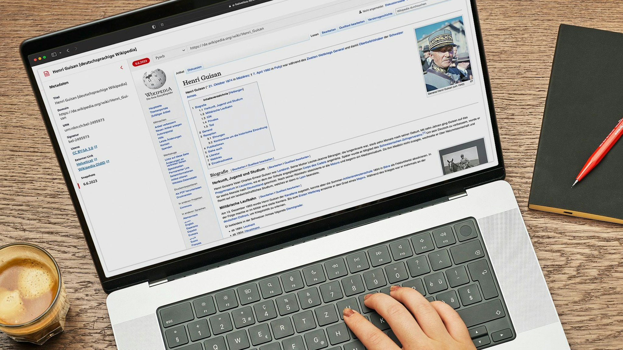 Wikipedia-Artikel online barbeiten